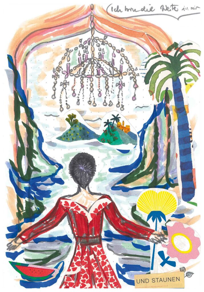Raum für deine Insel - Gemälde von Künstlerin Claudia Edelmayer-Murri