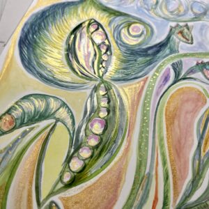 Aquarell-Die-Perlentaucherin-Claudia-Edelmayer-Murri