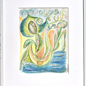 Aquarell Schutz und Kraft, auf die Reise gehen zu sich selbst im Coaching mit Claudia Edelmayer-Murri