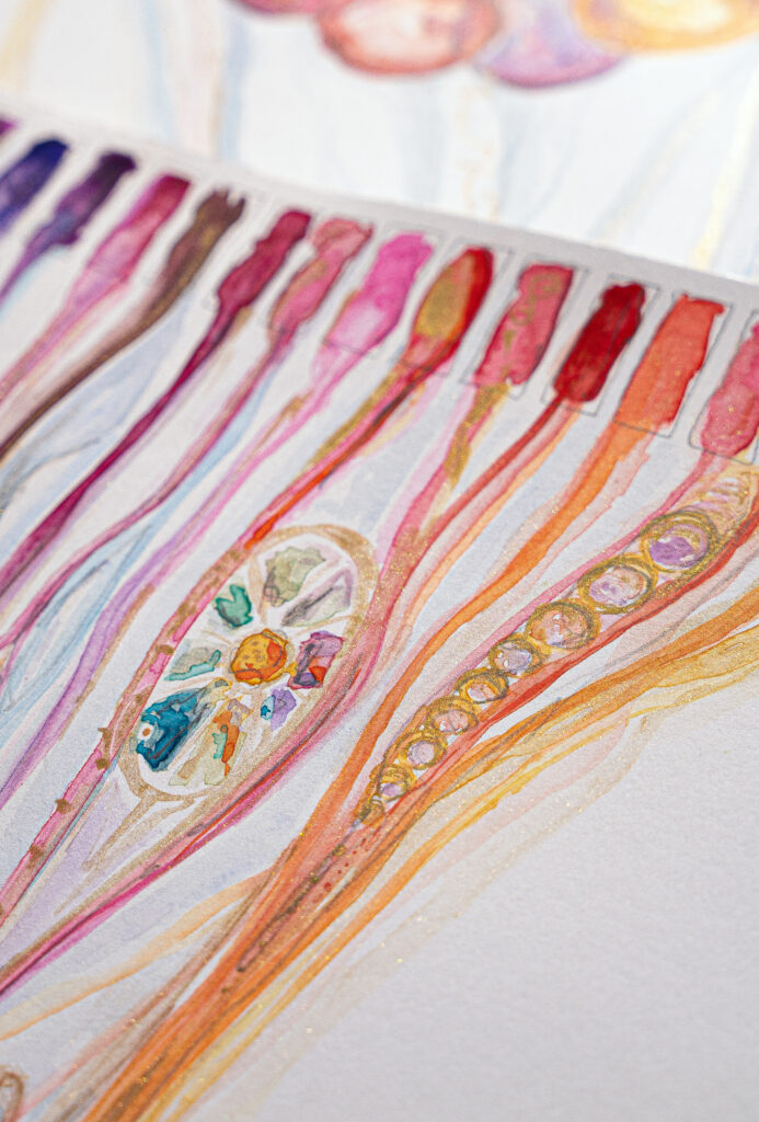 Aquarell Auschnitt - Wenn sich Kräfte bündeln - von Claudia Edelmayer-Murri