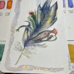 Die Fülle der Leichtigkeit - Aquarellpostkarte von Claudia Edelmayer-Murri