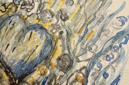 Kraftfeld 2 - Aquarell - Loslassen - von Claudia Edelmayer-Murri