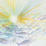 Aquarell deep sea von Claudia Edelmayer-Murri