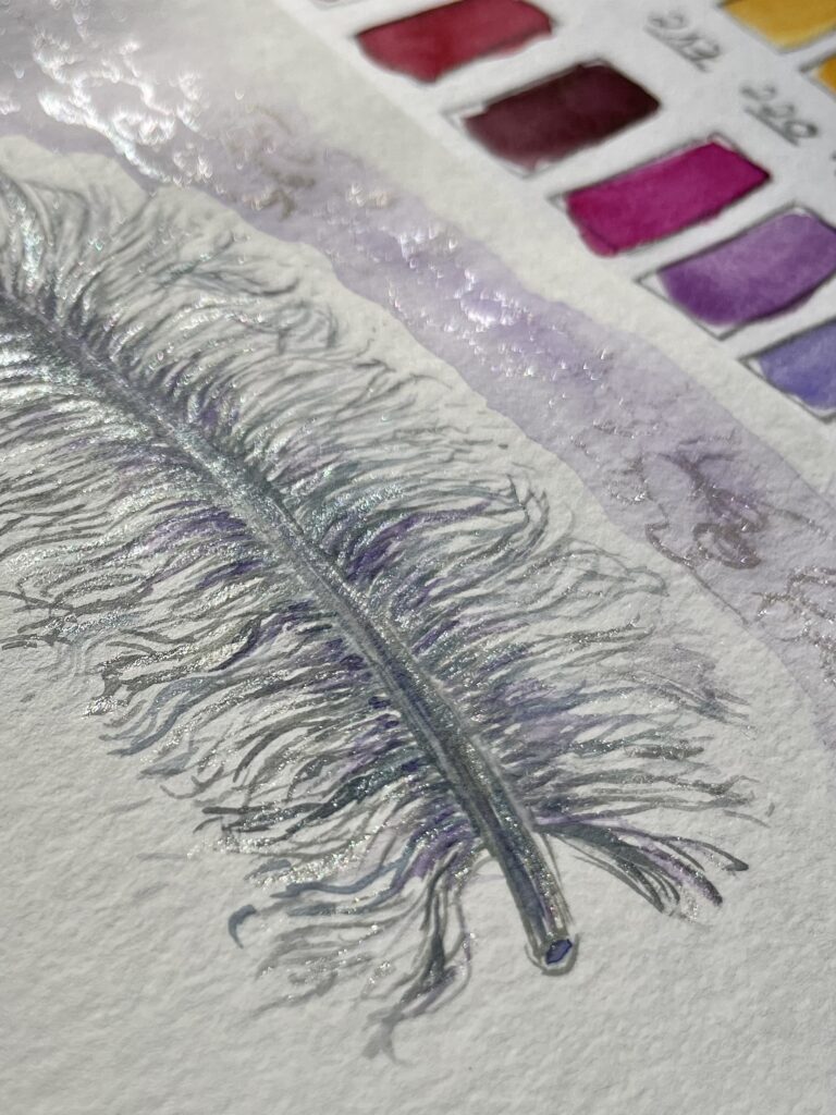 Aquarell Die Fülle der Leichtigkeit von Claudia Edelmayer-Murri